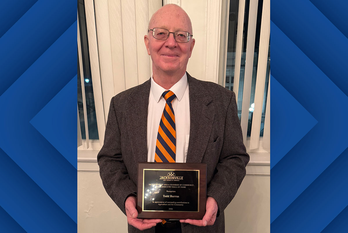 BURRUS INDUCTED INTO AGRI-INDUSTRY HALL OF FAME