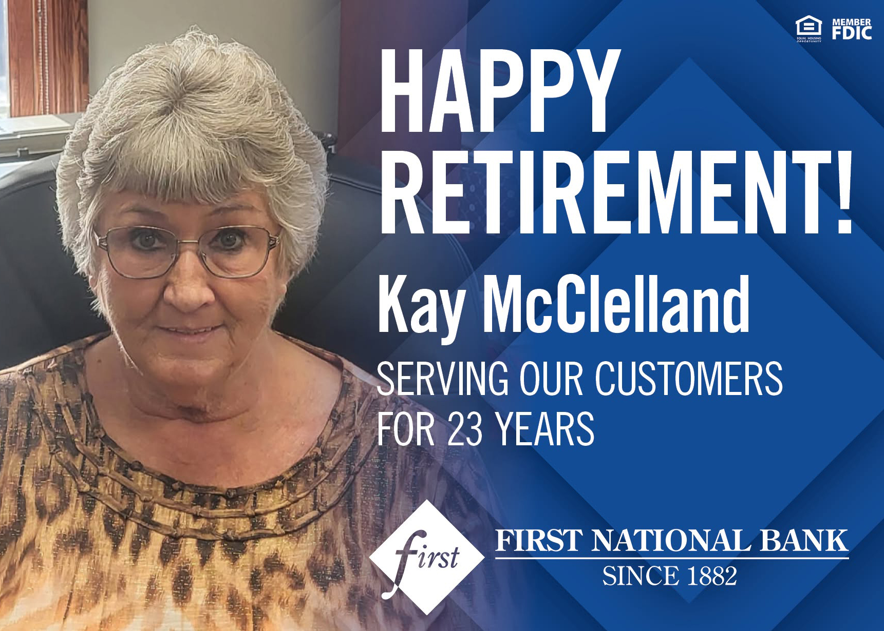 McClelland Retiring from Arenzville Branch